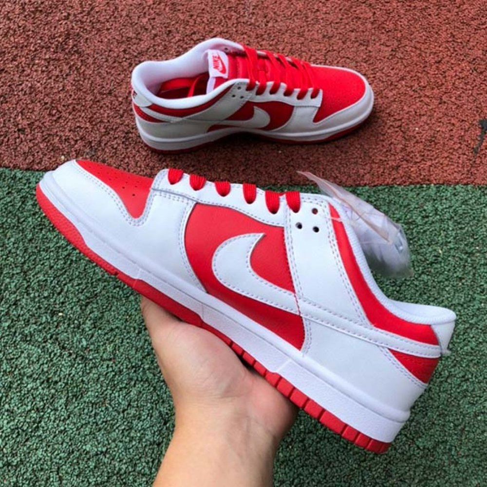 Nike Dunk Low x Championship Red Sneakers